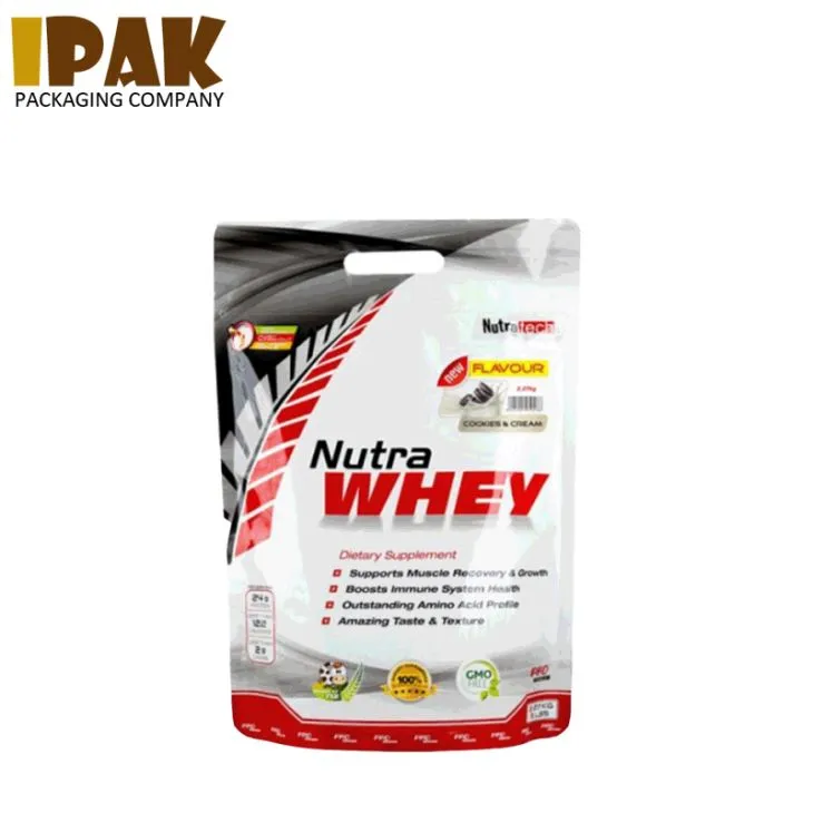 Custom Printed Stand Up Protein Powder Bag