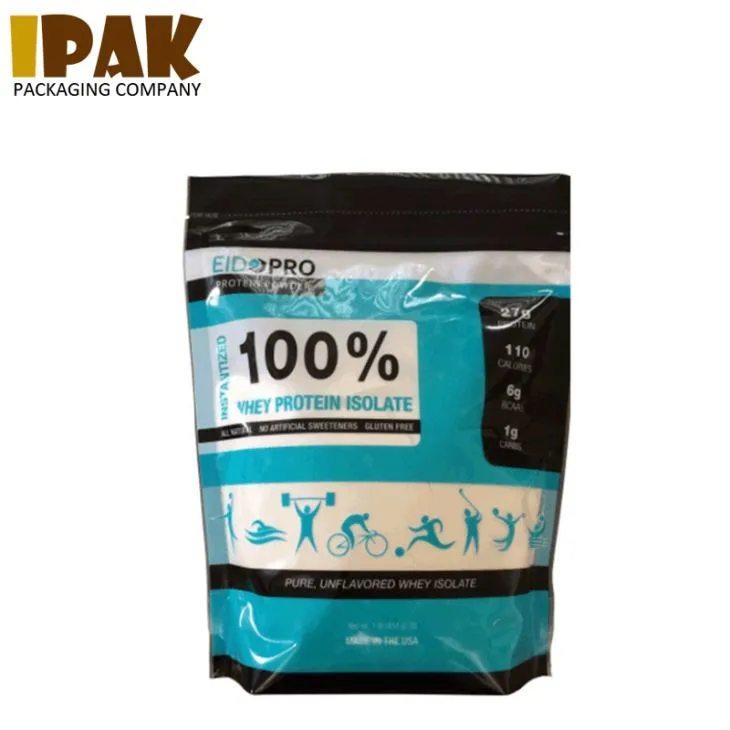 Custom Printed Stand Up Protein Powder Bag